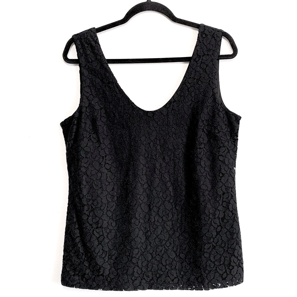 Banana Republic Factory Black Lace Tank Top